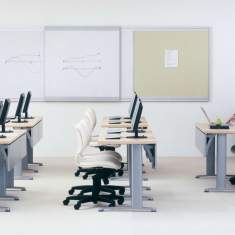 Klapptisch fahrbar Klapptische Schulungstisch mit Rollen, klappbar, Teknion, Expansion Konferenztische