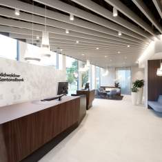 Planung Moderne Bürogestaltung, Moderne Büroeinrichtung, Gehri Nidwaldner Kantonalbank, Stans