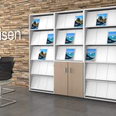 Prospektschrank, Leuwico, SCUBE Büroschranksystem