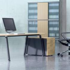 Design Schreibtisch Holzplatte | Büro Schreibtische | Leuwico, TUNE Arbeitstische