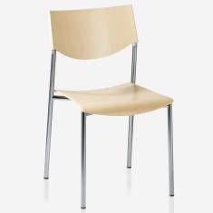 Besucherstuhl Holz Besucherstühle Holzschale Konferenzstuhl ohne Armlehnen Konferenzstühle Brunner Jump