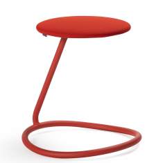 Hocker rot Schreibtischhocker Stahl Materia Rocca