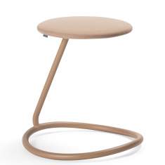 Hocker beige Schreibtischhocker Stahl Materia Rocca