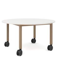 Design Rolltisch flexiber Tisch auf Rollen Rolltische rund Materia Vagabond Project