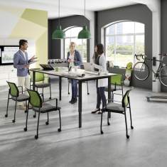 Höhenverstellbarer Schreibtisch elektrisch ergonomische Schreibtische Konferenztisch Holz Konferenztische fb Büromöbel catro
höhenverstellbar