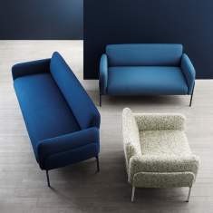 Sofa türkis Loungesofa Stoff Lounge Skandiform Bolero