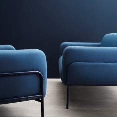 Sessel türkis Loungesessel Stoff Lounge Skandiform Bolero