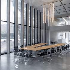 Massivholz Seminartisch edel große Besprechungstisch Massivholz Büromöbel Design Zoom, LYNX Meeting