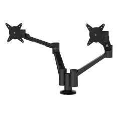 Monitorarm Dual Monitorhalterung, Tischklemme, Kabellochbefestigung, Monitor-Befestigung Dataflex Viewlite plus Monitorarm - Schreibtisch 653