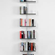 Hängeregal Bücher schwarz Regal Büro Regalschrank, wall - adeco, Totem