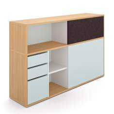 Sideboard Büro Büromöbel Beistellschrank Holz werner works basic S Beistellschränke