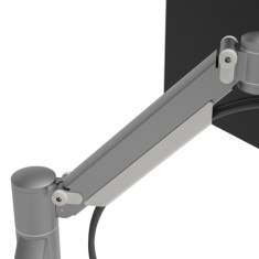 Monitorhalterung, Tischklemme, Kabellochbefestigung, Monitor-Befestigung Dataflex Viewmate plus Monitorarm - Schreibtisch 832