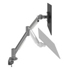Monitorhalterung, Tischklemme, Kabellochbefestigung, Monitor-Befestigung Dataflex Viewmate plus Monitorarm - Schreibtisch 832