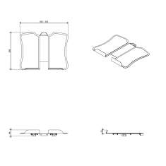 technisches Bild Dataflex Viewmate Notebookhalterung - Option 972