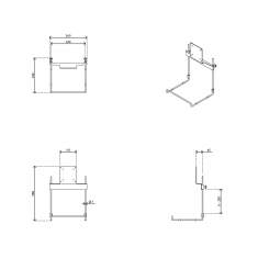 technisches Bild Dataflex Viewmate Tastaturhalterung - Option 592