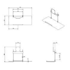 technisches Bild Dataflex Viewmate Tastatur- und Mausablage - Option 582