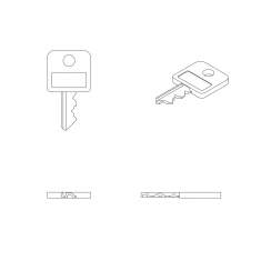 technisches Bild Dataflex Viewmate Masterschlüssel - Option 309