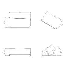 technisches Bild Dataflex Addit ErgoDoc® Dokumentenhalter - verstellbar 400