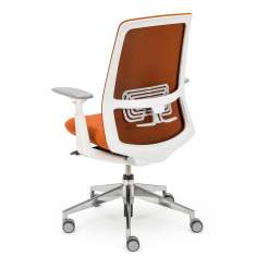 Bürostuhl orange Bürodrehstuhl moderne Bürostühle mit Armlehnen netzgewebe Haworth Nia