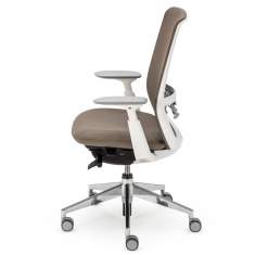 Bürostuhl braun Bürodrehstuhl moderne Bürostühle mit Armlehnen netzgewebe Haworth Soji