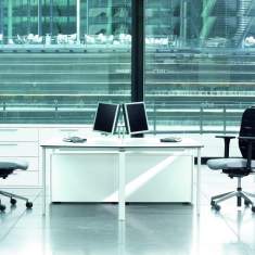 Schreibtisch groß Büro Schreibtische ergänzen mobile Büromöbel, Leuwico, TUNE-O