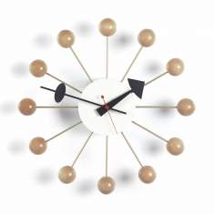 Wanduhr Wall Clocks - Ball Clock Buche natur