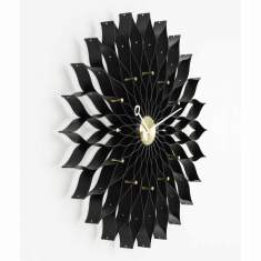 Wanduhr Wall Clocks - Sunflower Clock schwarz