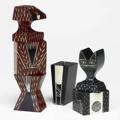 vitra Wooden Doll Cat Figur