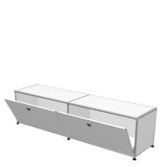 Sideboard Büro USM Haller Lowboard niedrig weiss