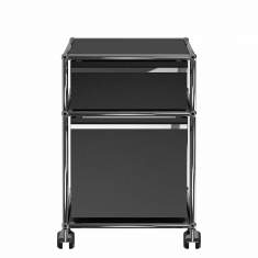 container schwarz mit Rollen USM Rollcontainer Haller