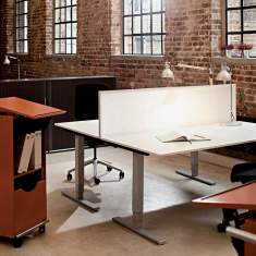 Höhenverstellbarer Schreibtisch elektrisch ergonomische Schreibtische Büromöbel, Novex, 4S
Doppelarbeitsplatz