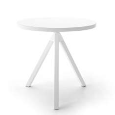 kleiner Tisch mit 3-Bein-Gestell höhenverstellbar weiss COR Level