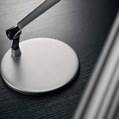 Büro Tischlampen silber LED Schreibtischlampen modern Tischleuchte, Hansa, LED Delight