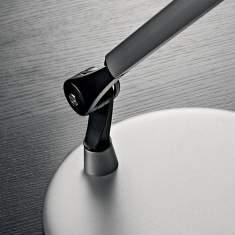 Büro Tischlampen silber LED Schreibtischlampen modern Tischleuchte, Hansa, LED Delight