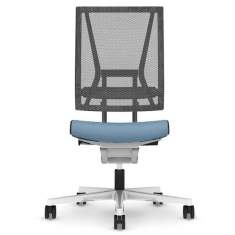 Bürostuhl schwarz ohne Armlehnen Bürodrehstuhl, viasit, scope Netzrücken