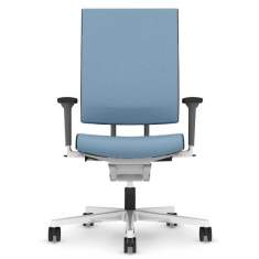 Bürostuhl blau mit Armlehnen Bürodrehstuhl, viasit, scope Polster