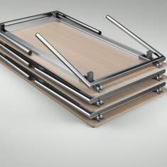 Brunner 4more Klapptisch mit platzsparender Klappfunktion