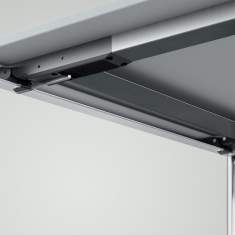 Unteransicht des Klapptischsystems Brunner 4more