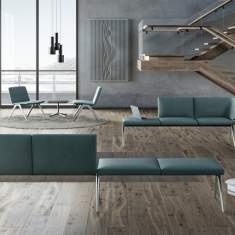 Sitzbank Loungesofa Design Büro Loungemöbel türkis Brunner, A-Bench