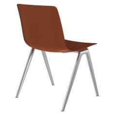 Besucherstuhl rot Besucherstühle Konferenzstühle ohne Armlehnen Cafeteria Stühle, Brunner, A-Chair 9704