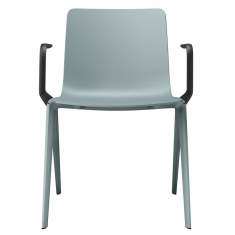 Besucherstuhl blau Besucherstühle Konferenzstühle mit Armlehnen Cafeteria Stühle, Brunner, A-Chair 9708