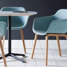 Besucherstuhl Holz Besucherstühle gelb Konferenzstühle, Brunner, crona light touch