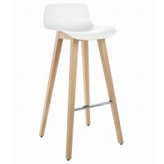 Barhocker Holz Barstuhl weiss Brunner fina bar