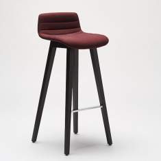 Barhocker Holz Barstuhl rot Brunner fina bar