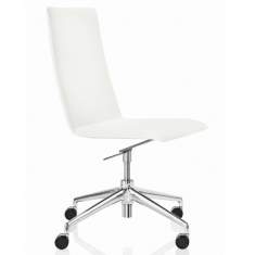 Design Chefsessel Leder weiss Bürodrehstühle ohne Armlehnen Brunner, fina soft Bürodrehstuhl