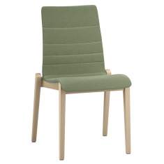 Besucherstuhl grün Besucherstühle Holz Cafeteria Stuhl Kantinen Stuhl Brunner, fina wood