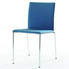Besucherstuhl Holz Besucherstühle Konferenzstühle blau Brunner Milanolight