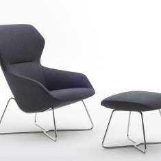 Clubsessel schwarzLoungemöbel Büro Loungesessel Design Brunner, ray lounge
