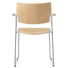 Besucherstuhl Holz Besucherstühle mit Armlehnen Cafeteria Stuhl Kantinen Stuhl Brunner Linos