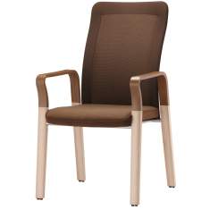 Stuhl braun Netzgewebe Loungestuhl Holz Loungemöbel Brunner, Taceo